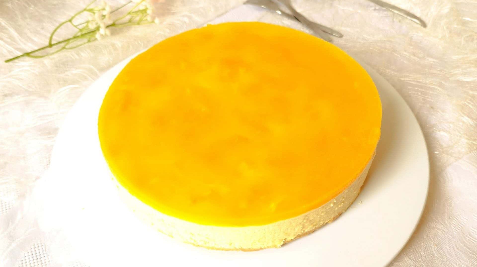 Mango Torte ohne Backen; No-Bake