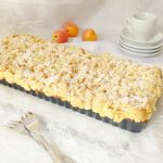 Blätterteig Streuseltarte mit Quark und Aprikosen