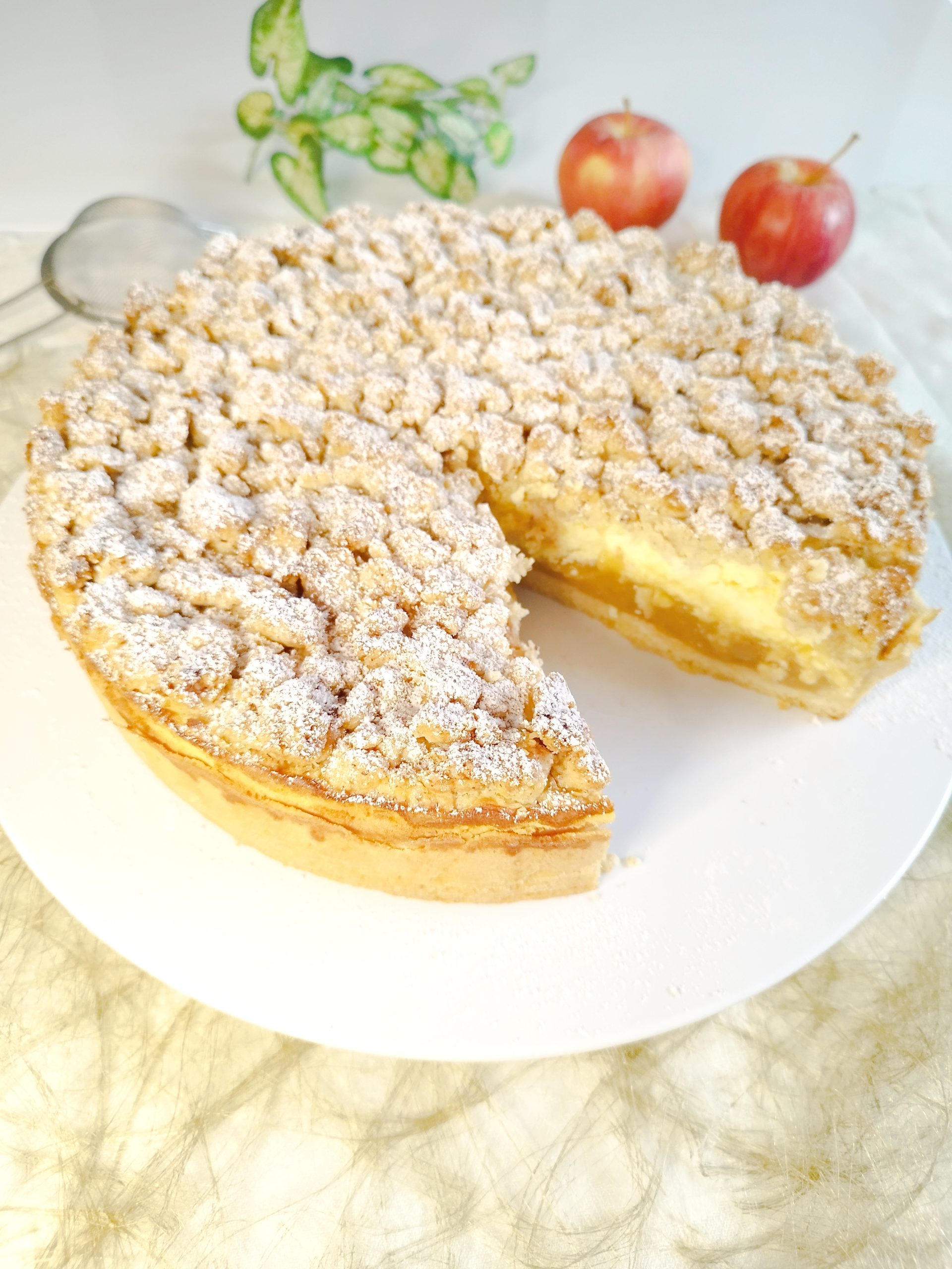 Rezept Apfelmuskuchen Mit Streusel 1