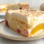 Käsekuchen mit Pfirsich
