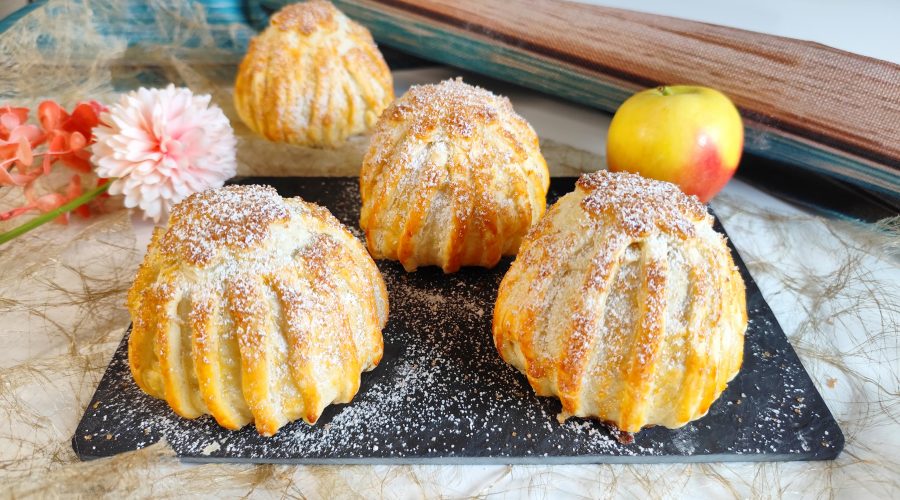Blätterteig mit Apfel
