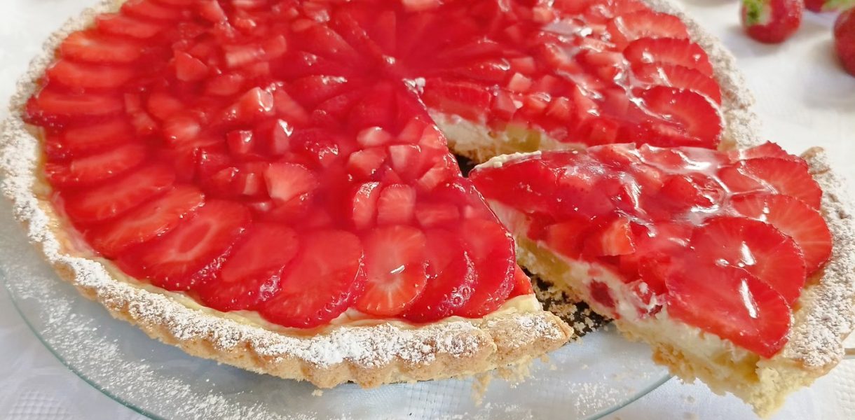 Rhabarber Erdbeer Tarte Rezept