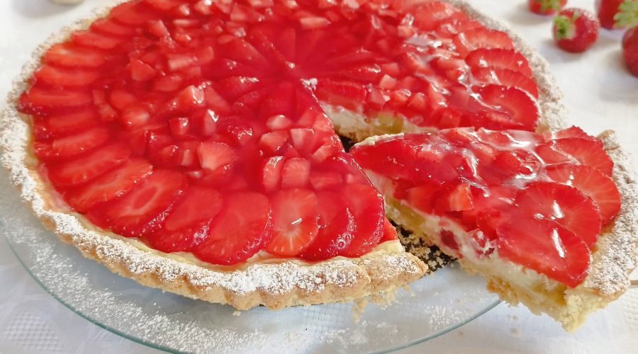 Rhabarber Erdbeer Tarte Rezept