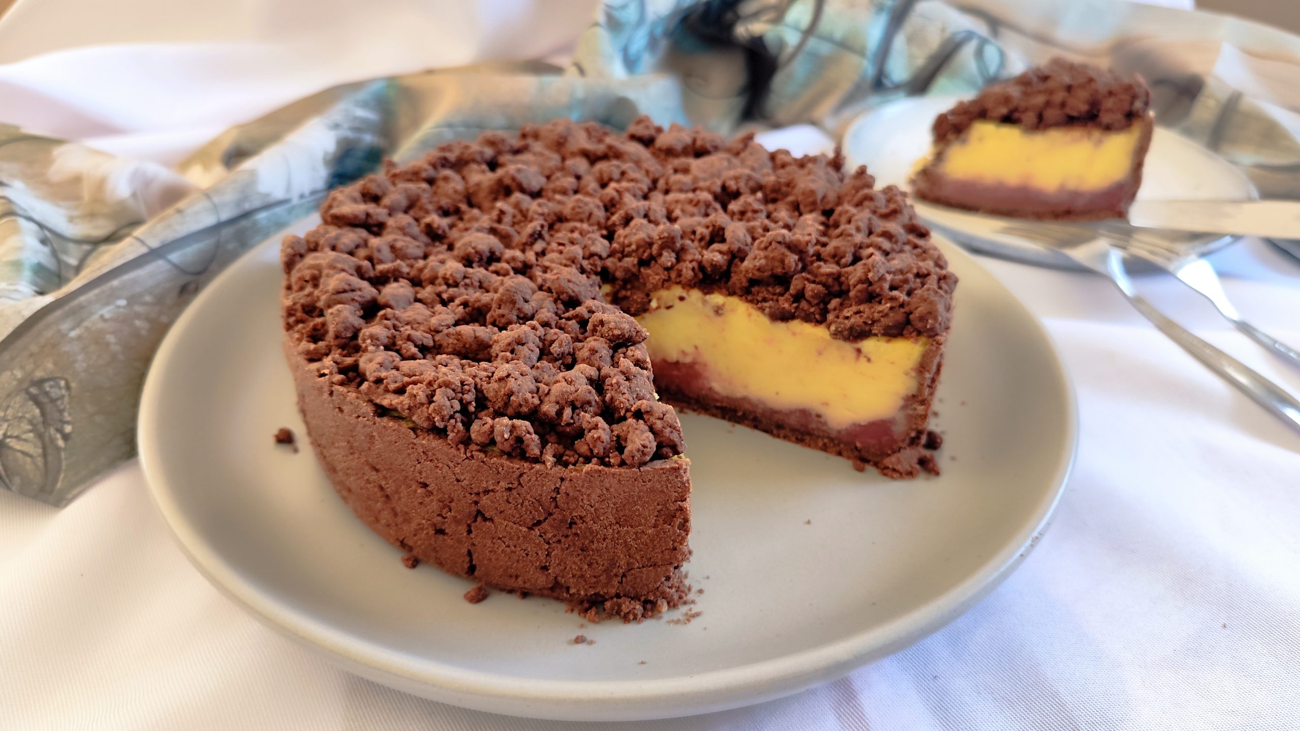 Schoko Streuselkuchen mit Pudding
