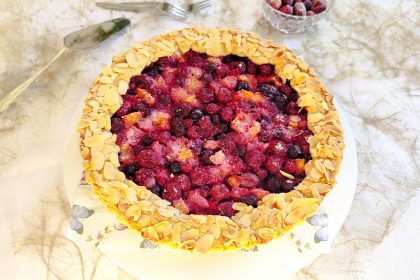 Galette süß mit Dinkelmehl und saftigen Früchten