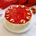 Rezept Erdbeertorte mit Vanille Sahne-Mascarponecreme