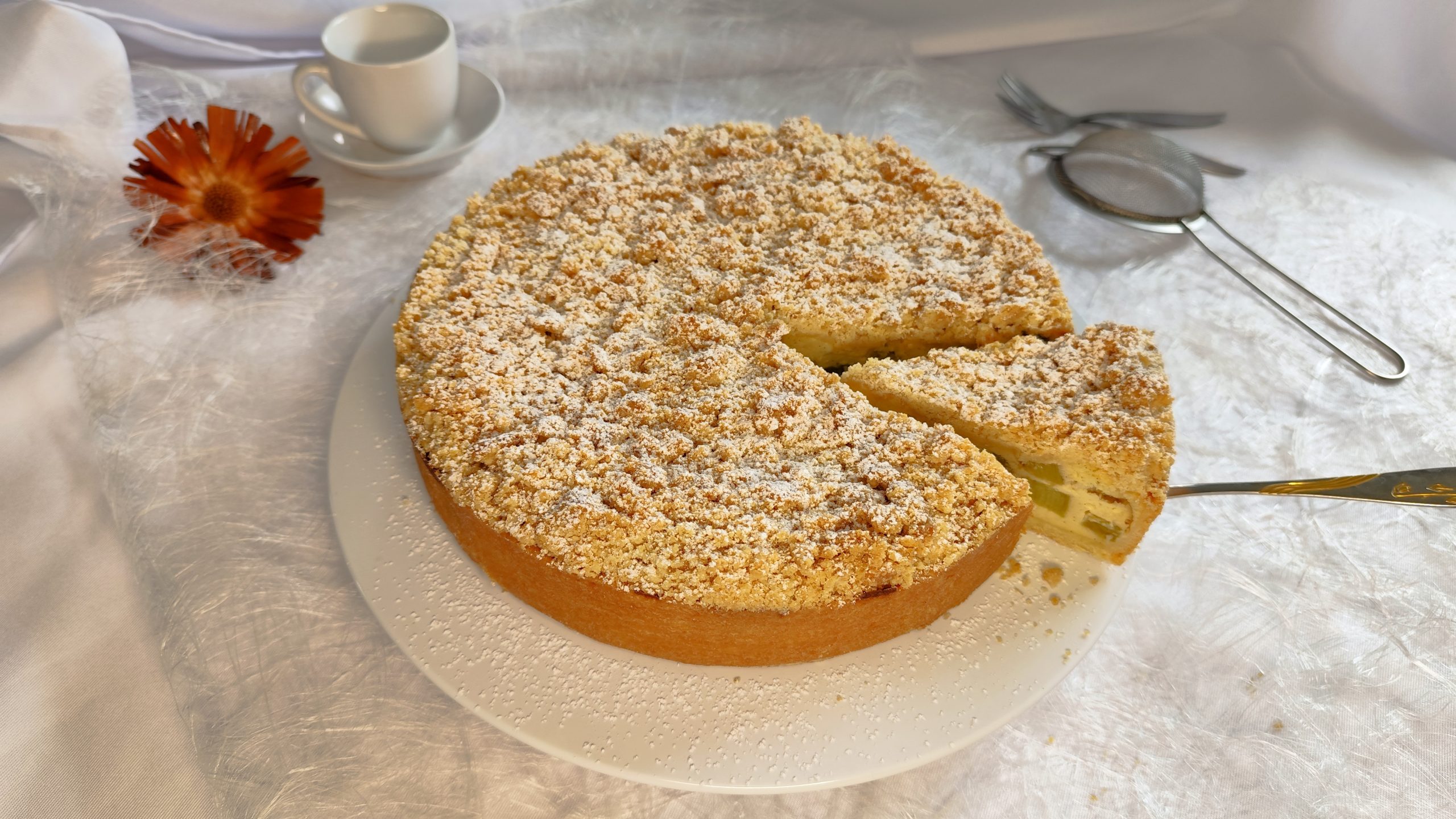Rezept Rhabarberkuchen mit Quark wie bei Oma