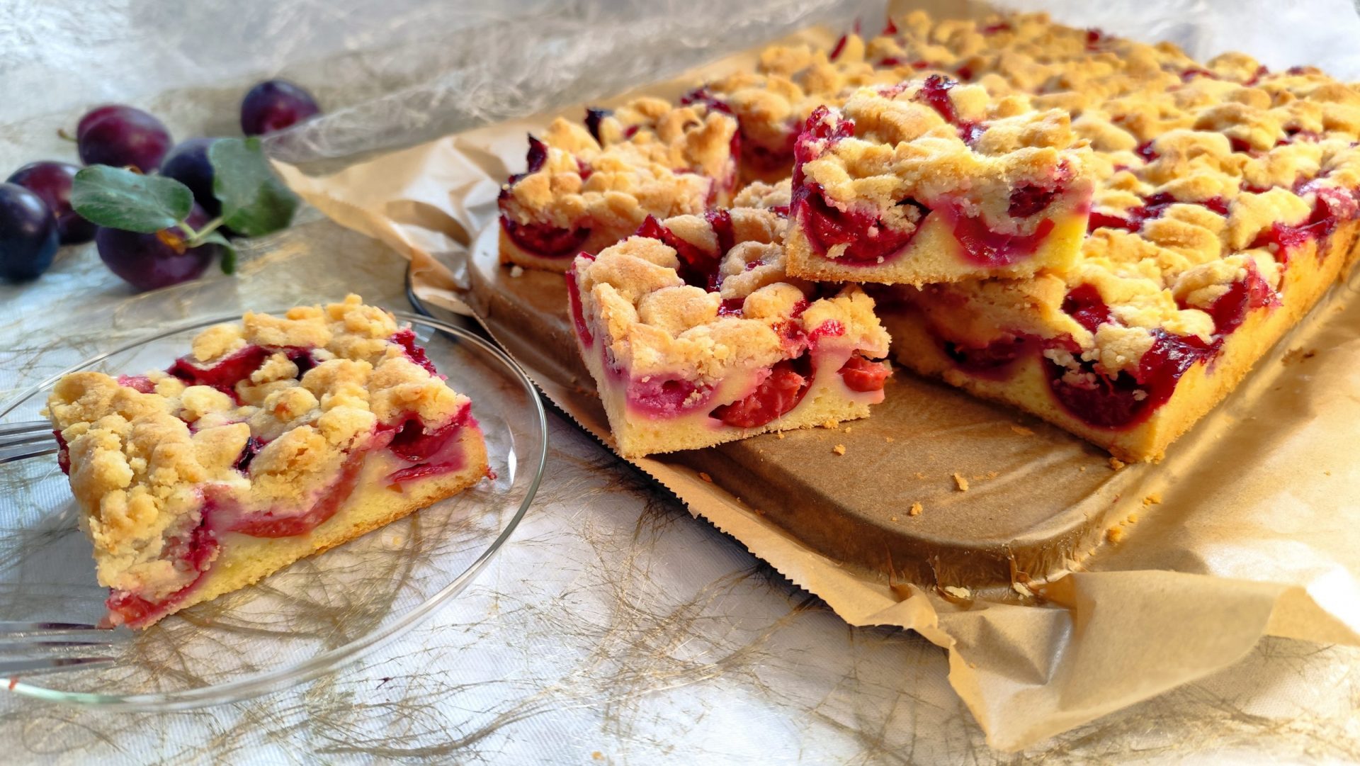 Pflaumenkuchen mit saftigen Rührteig wie bei Oma